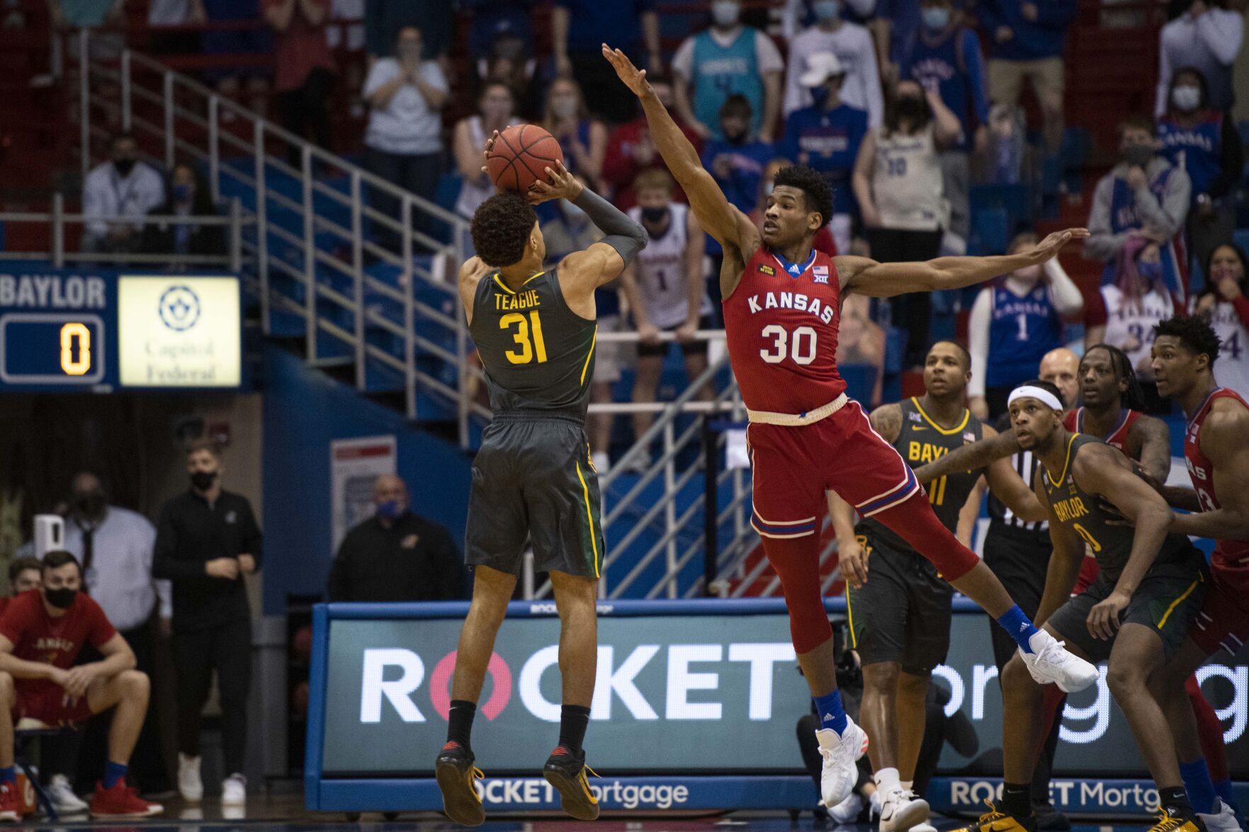 NCAA Basketball: Baylor at Kansas